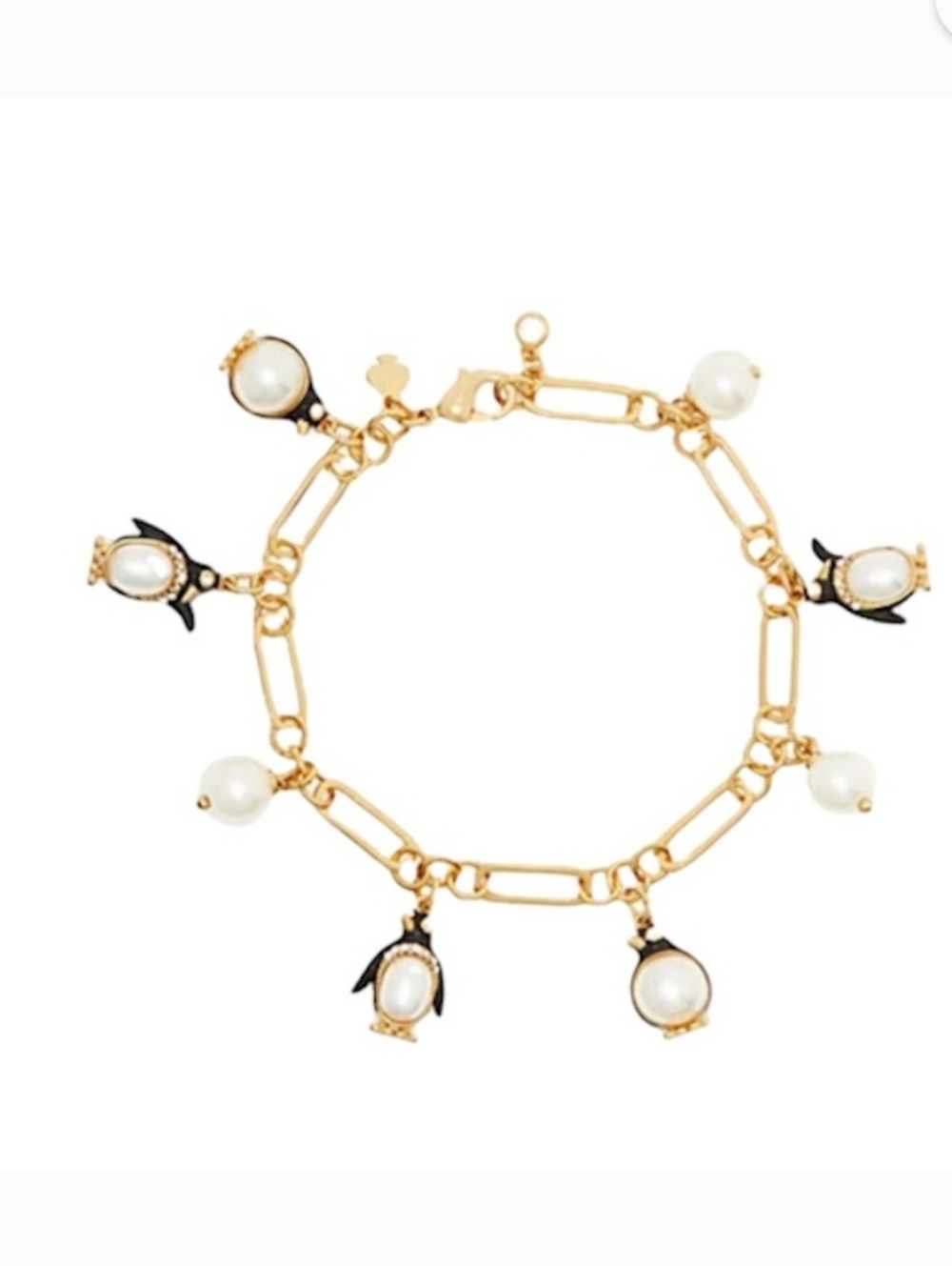 kate Spade Arctic Friends Penguin Charm Bracelet